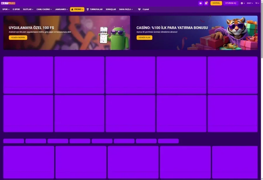BetJam ekran görüntüsü