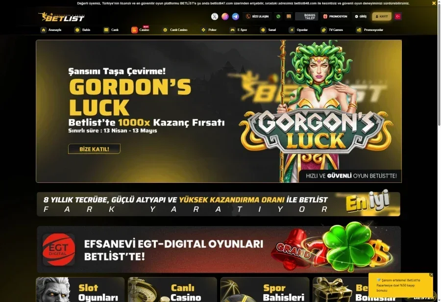 Betlist ekran görüntüsü