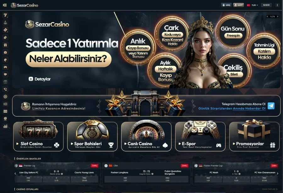 Sezar Casino ekran görüntüsü